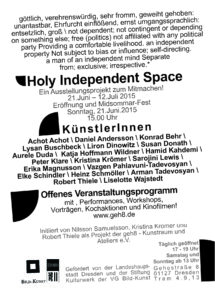 Holy Independent Space - 2015 5